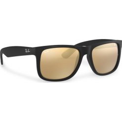 Okulary przeciwsłoneczne RAY-BAN - Justin 0RB4165 622/5A Black/Gold Mirror. Czarne okulary przeciwsłoneczne damskie Ray-Ban. W wyprzedaży za 429,00 zł.