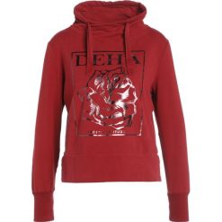 Bluzy rozpinane damskie: Deha WRAP HIGH NECK Bluza dark red