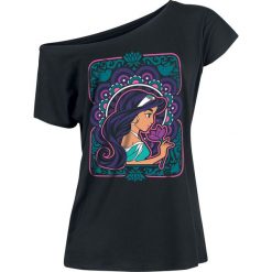 Aladyn Jasmin - Flower Power Koszulka damska odcienie szarego. Szare koszulki damskie marki Aladyn, xl, z nadrukiem, bez kołnierzyka, z krótkim rękawem. Za 79,90 zł.