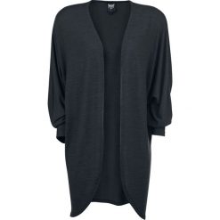 Kardigany damskie: Black Premium by EMP Overlay Cardigan Kardigan damski czarny