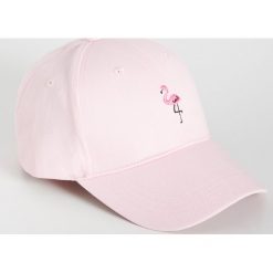 Czapka z flamingiem - Różowy. Różowe czapki damskie Sinsay, bez wzorów. Za 14,99 zł.