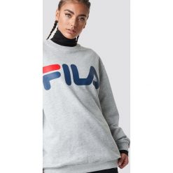 FILA Bluza Classic Logo - Grey. Szare bluzy damskie Fila, s, bez wzorów, z długim rękawem, długie, bez kaptura. Za 202,95 zł.