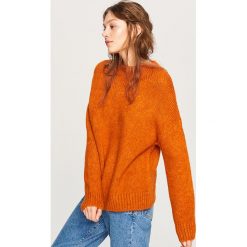 Miękki sweter z półgolfem - Pomarańczo. Szare swetry klasyczne damskie marki DOMYOS, z bawełny. Za 119,99 zł.