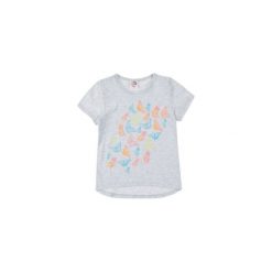 Bluzka dziewczęca we wzory. Szare t-shirty dziewczęce TXM. Za 9,99 zł.