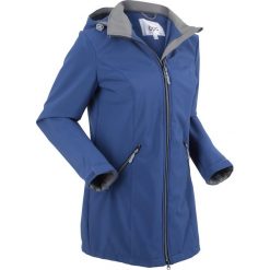 Płaszcze damskie: Płaszcz softshell ze stretchem i kapturem bonprix kobaltowy
