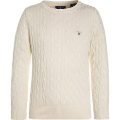 Swetry chłopięce: GANT CABLE CREW Sweter cream