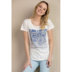 Bluzka z węzłami. Szare bluzki damskie Monnari, uniwersalny, bez wzorów, z bawełny, bez kołnierzyka. Za 39,95 zł.