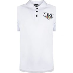 Just Cavalli Koszulka Polo. Koszulki męskie Roberto Cavalli, z nadrukiem, z bawełny, bez rękawów. Za 299,00 zł.