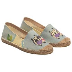 Tomsy damskie: Espadryle w kolorze niebieskim ze wzorem