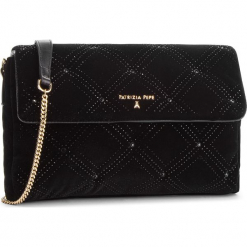 Torebka PATRIZIA PEPE - 2V7379/A4M3-K345 Black Strass. Czarne torebki klasyczne damskie Patrizia Pepe, z materiału. Za 989,00 zł.