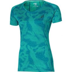 Topy sportowe damskie: Asics Koszulka Asics FujiTrail Graphic SS zielona r. M (125150 0124)
