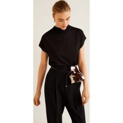 Mango - Top. Czarne topy damskie marki Mango, s, z elastanu. Za 59,90 zł.