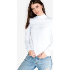 Tommy Hilfiger Paoline Sweter Biały. Białe bluzy damskie TOMMY HILFIGER, s, bez wzorów, z bawełny, bez rękawów, bez kaptura. Za 464,95 zł.