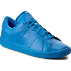 Buty NIKE - Tennis Classic Prm (GS) 834123 400 Photo Blue/Pht Blue Unvrsty Bl. Niebieskie buty sportowe damskie Nike, bez wzorów, ze skóry, bez obcasa, na płaskiej podeszwie, bez zapięcia. W wyprzedaży za 209,00 zł.