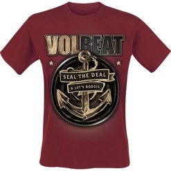 Volbeat Anchor T-Shirt ciemnoczerwony. Czerwone koszulki męskie marki Volbeat, s, z nadrukiem, z okrągłym kołnierzem. Za 74,90 zł.