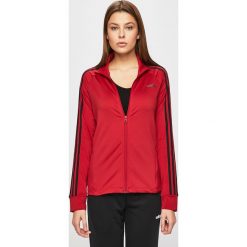 Adidas - Bluza. Czerwone bluzy damskie Adidas, s, z nadrukiem, z elastanu, bez rękawów, bez kaptura. W wyprzedaży za 159,90 zł.