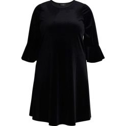 Sukienki hiszpanki: Evans FLUTE SLEEVE VELVET Sukienka z dżerseju black