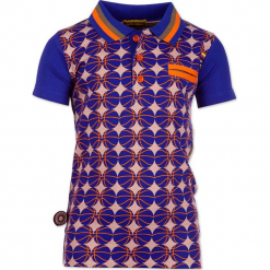 Koszulka polo "Welcome To The Ball" w kolorze oliwkowo-niebieskim ze wzorem. Niebieskie t-shirty chłopięce marki 4FunkyFlavours Kids. W wyprzedaży za 82,95 zł.