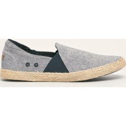 Roxy - Espadryle. Niebieskie espadryle damskie Roxy, bez wzorów, z gumy, bez obcasa, na obcasie. W wyprzedaży za 139,90 zł.