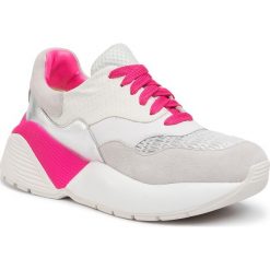 Sneakersy TWINSET - Running 201TCP150 Bic.Ottico/Fuxia Fluo 04831. Białe półbuty damskie Twinset, ze skóry. W wyprzedaży za 649,00 zł.