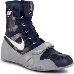 Buty NIKE - Hyperko 634923 410 Midnight Navy/White. Niebieskie buty sportowe męskie Nike, ze skóry ekologicznej, bez zapięcia, na fitness i siłownię. Za 789,00 zł.