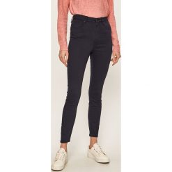 Vero Moda - Spodnie. Niebieskie spodnie damskie Vero Moda, s, bez wzorów, z elastanu, z podwyższonym stanem. W wyprzedaży za 89,90 zł.