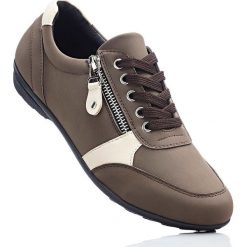Wygodne buty sznurowane z pianką YouFoam bonprix brązowy. Brązowe buty sportowe damskie marki bonprix. Za 79,99 zł.