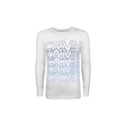 T-shirty z długim rękawem Calvin Klein Jeans J30J301272. Białe t-shirty męskie Calvin Klein Jeans, s, bez wzorów, z jeansu, bez kołnierzyka, długie. Za 179,00 zł.