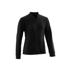 Bluza 100 Gym. Czarne bluzy dziewczęce rozpinane DOMYOS. Za 29,99 zł.