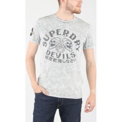 SuperDry Koszulka Szary. Szare podkoszulki męskie Superdry, m, z haftami, z bawełny, z krótkim rękawem. Za 188,95 zł.