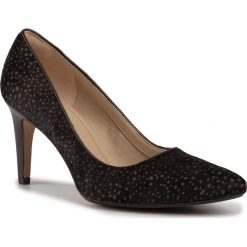 Szpilki CLARKS - Laina Rae 261434584 Dark Brown. Pomarańczowe półbuty damskie Clarks, bez wzorów, ze skóry, bez obcasa, na obcasie, bez zapięcia. Za 429,00 zł.