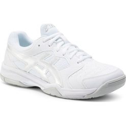 Buty ASICS - Gel-Dedicate 6 1041A074 White/Silver 101. Białe buty sportowe męskie Asics, ze skóry ekologicznej, bez zapięcia, tenisowe. Za 269,00 zł.