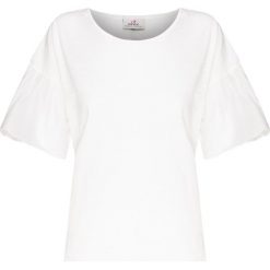 T-shirt DEHA EASY. Białe bluzki damskie Deha, bez wzorów, z bawełny, z okrągłym kołnierzem, bez rękawów. W wyprzedaży za 164,00 zł.