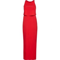 Sukienka letnia Emporio Armani 262643 0P315 00074. Czerwone sukienki damskie Emporio Armani, na lato, l, bez wzorów, z elastanu, bez kołnierzyka, bez rękawów. Za 449,00 zł.