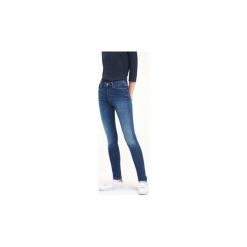 Jeansy slim fit Tommy Hilfiger WW0WW11860 COMO. Niebieskie jeansy damskie TOMMY HILFIGER, bez wzorów, z jeansu. Za 412,96 zł.