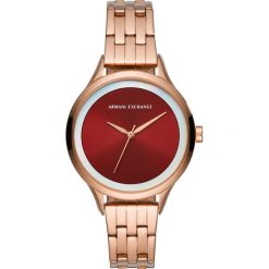 Armani Exchange - Zegarek AX5609. Żółte zegarki damskie Armani Exchange, ze stali. W wyprzedaży za 699,90 zł.