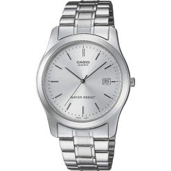 Zegarek Casio Zegarek męski MTP-114PA -7AEF srebrny. Szare zegarki męskie CASIO, srebrne. Za 160,21 zł.