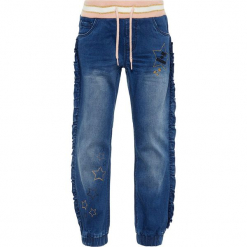 Dżinsy "Rie" - Regular fit - w kolorze niebieskim. Niebieskie jeansy dziewczęce marki Name it Kids, z materiału. W wyprzedaży za 65,95 zł.
