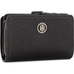 Portfele damskie: Duży Portfel Damski TOMMY HILFIGER - Th Signature Strap Med Wallet AW0AW04899 002