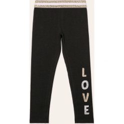 Blukids - Legginsy dziecięce 98-134 cm. Szare spodnie dziewczęce Blukids, z nadrukiem, z elastanu. Za 29,90 zł.