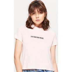 T-shirty damskie: Koszulka z półgolfem - Różowy