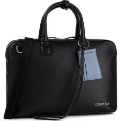 Torba na laptopa CALVIN KLEIN - Dressed Laptop Bag K50K505137 BDS. Czarne torby męskie skórzane Calvin Klein, bez wzorów, ze skóry. Za 1399,00 zł.