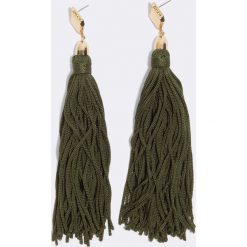 Ettika Kolczyki z frędzlami Mon Cheri - Green. Zielone kolczyki damskie Ettika, złote, na sztyftcie. Za 121,95 zł.