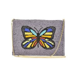 Puzderka: Kopertówka w srebrnym ze wzorem – (D)25 x (S)15 cm
