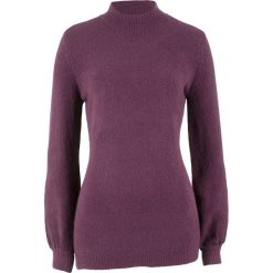 Sweter z golfem i rękawami balonowymi bonprix czarny bez. Fioletowe swetry damskie bonprix. Za 44,99 zł.