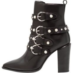 Botki damskie lity: Bronx Botki na obcasie black