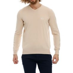 Swetry klasyczne męskie: Sweter w kolorze beżowym