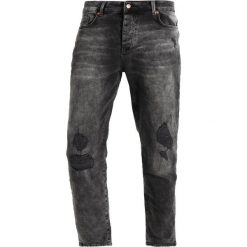 Jeansy męskie: Mennace CROP DARA RIP & REPAIR Jeansy Relaxed Fit grey