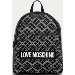 Love Moschino - Plecak. Czarne plecaki damskie Love Moschino, bez wzorów, ze skóry. Za 839,90 zł.