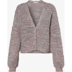 Review - Kardigan damski, szary. Szare swetry damskie Review, s, bez wzorów, z wełny, z krótkim rękawem, krótkie, bez kaptura. Za 149,95 zł.